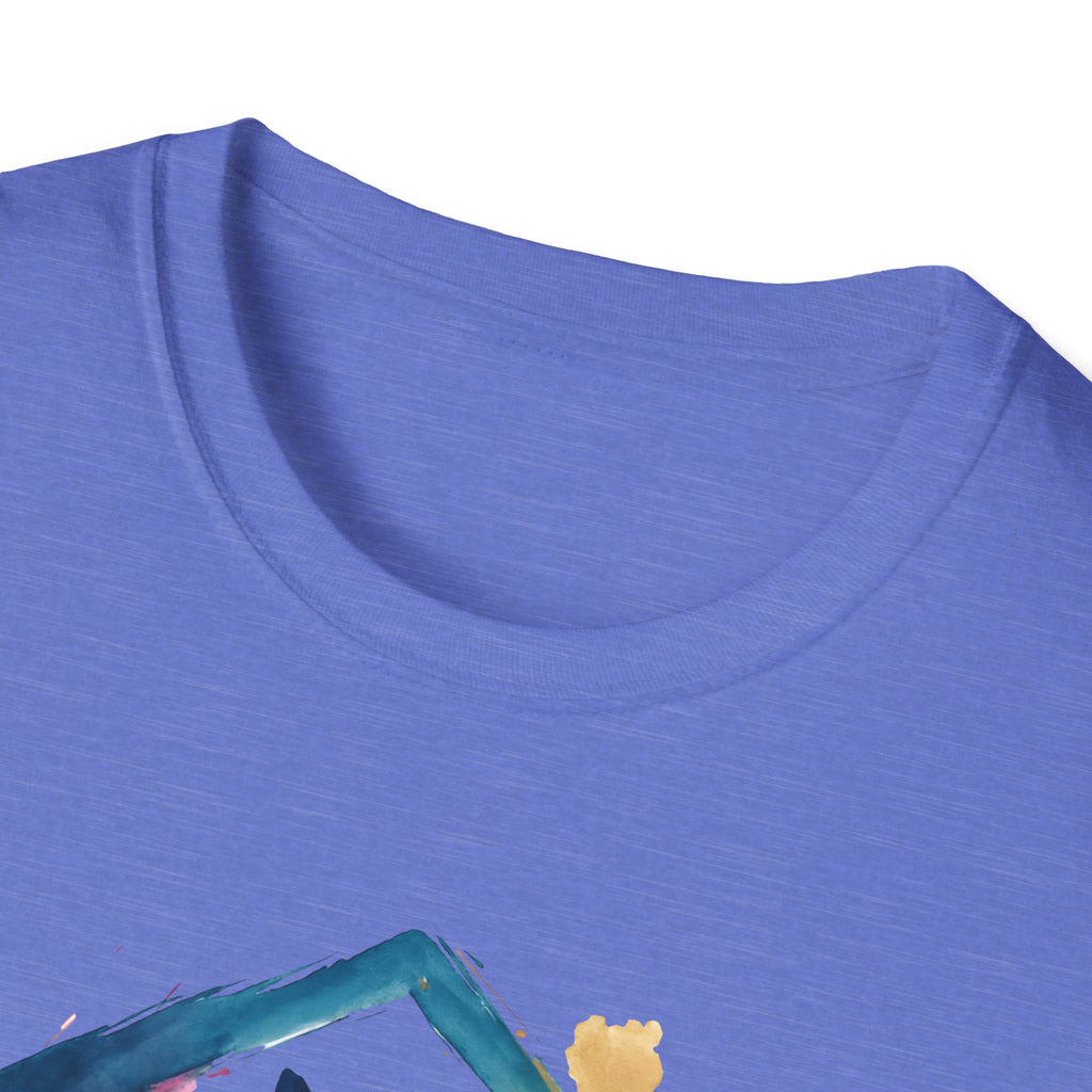 Watercolor Cat Inside House T-Shirt