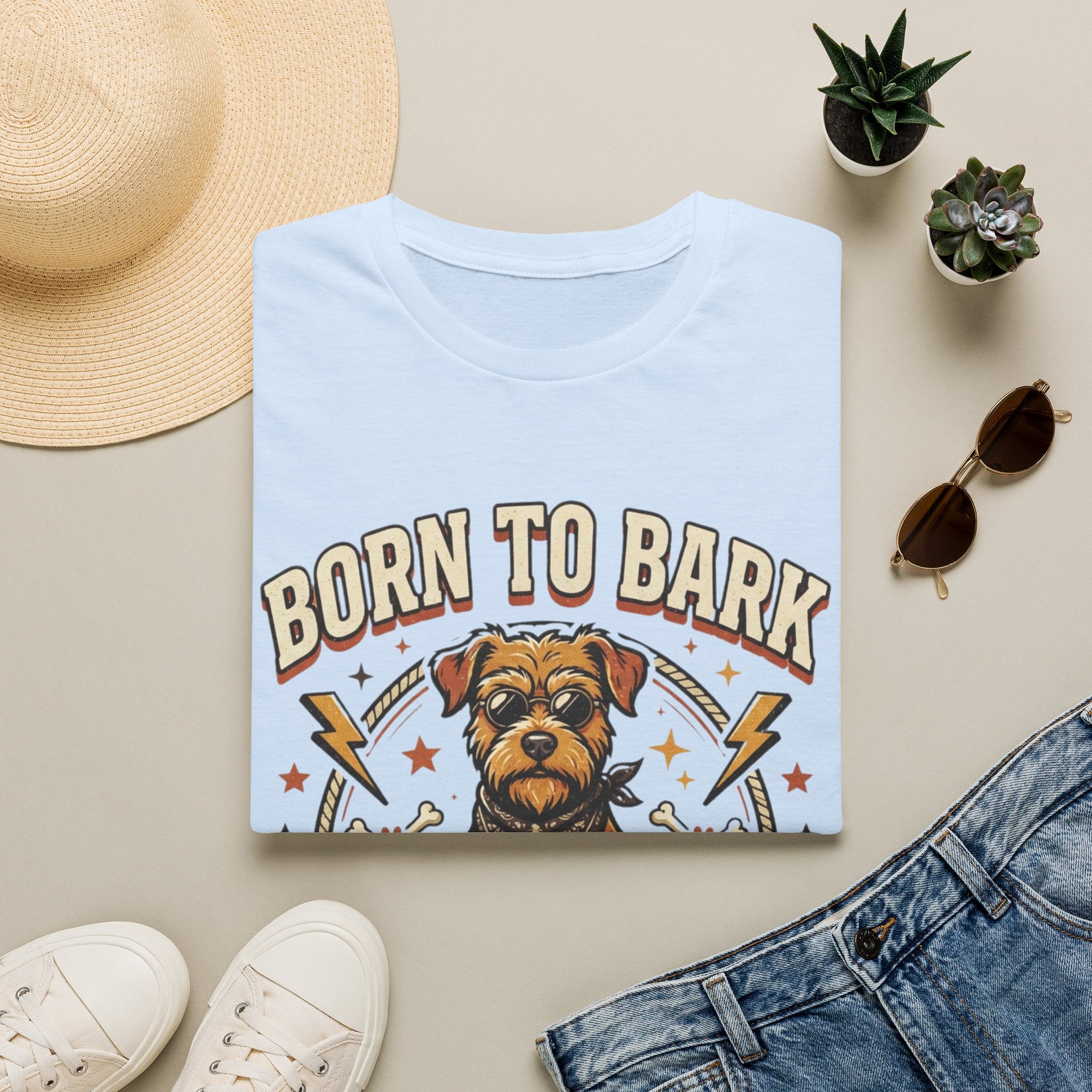 'Born To Bark' Graphic T-Shirt