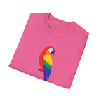 Colorful Parrot Illustration T-Shirt