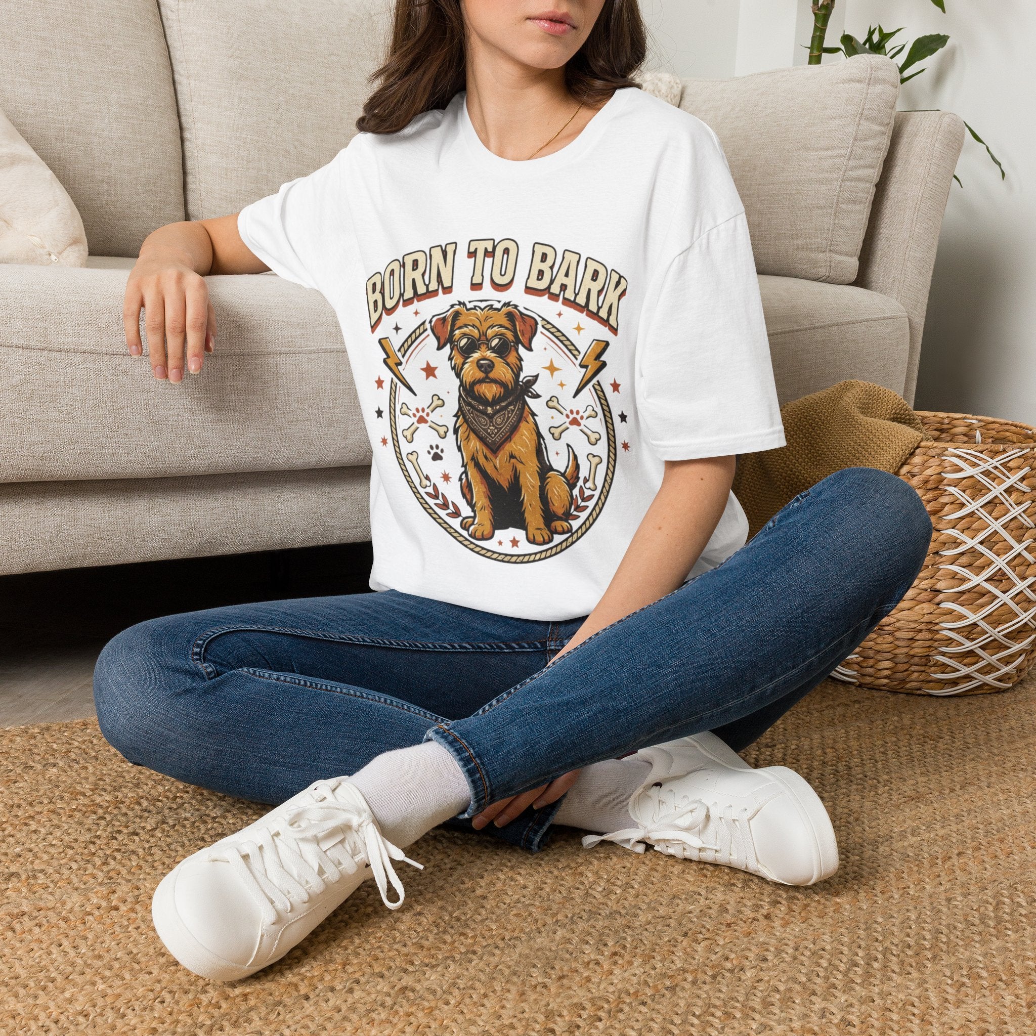 'Born To Bark' Graphic T-Shirt