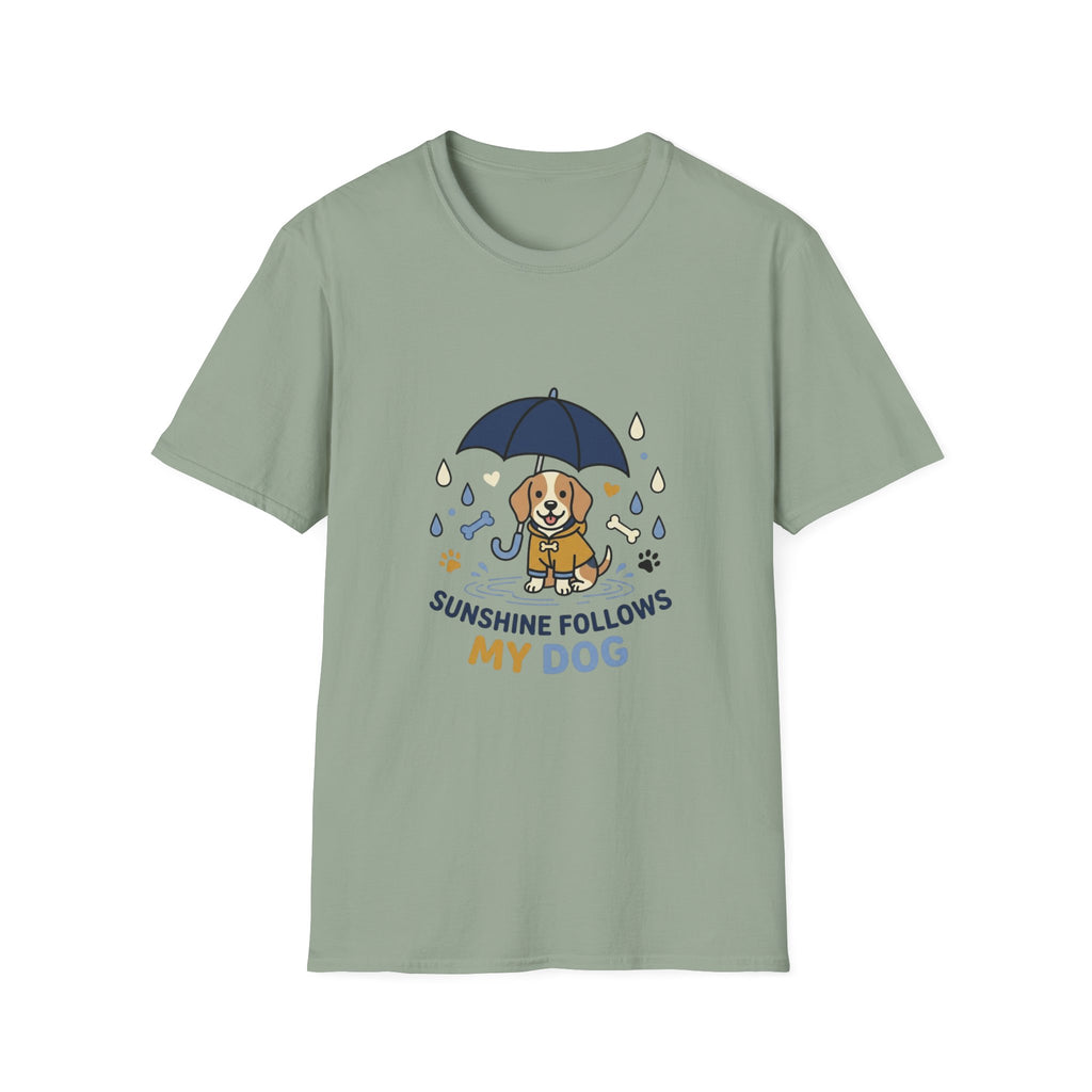 'Sunshine Follow My Dog' Graphic T-Shirt