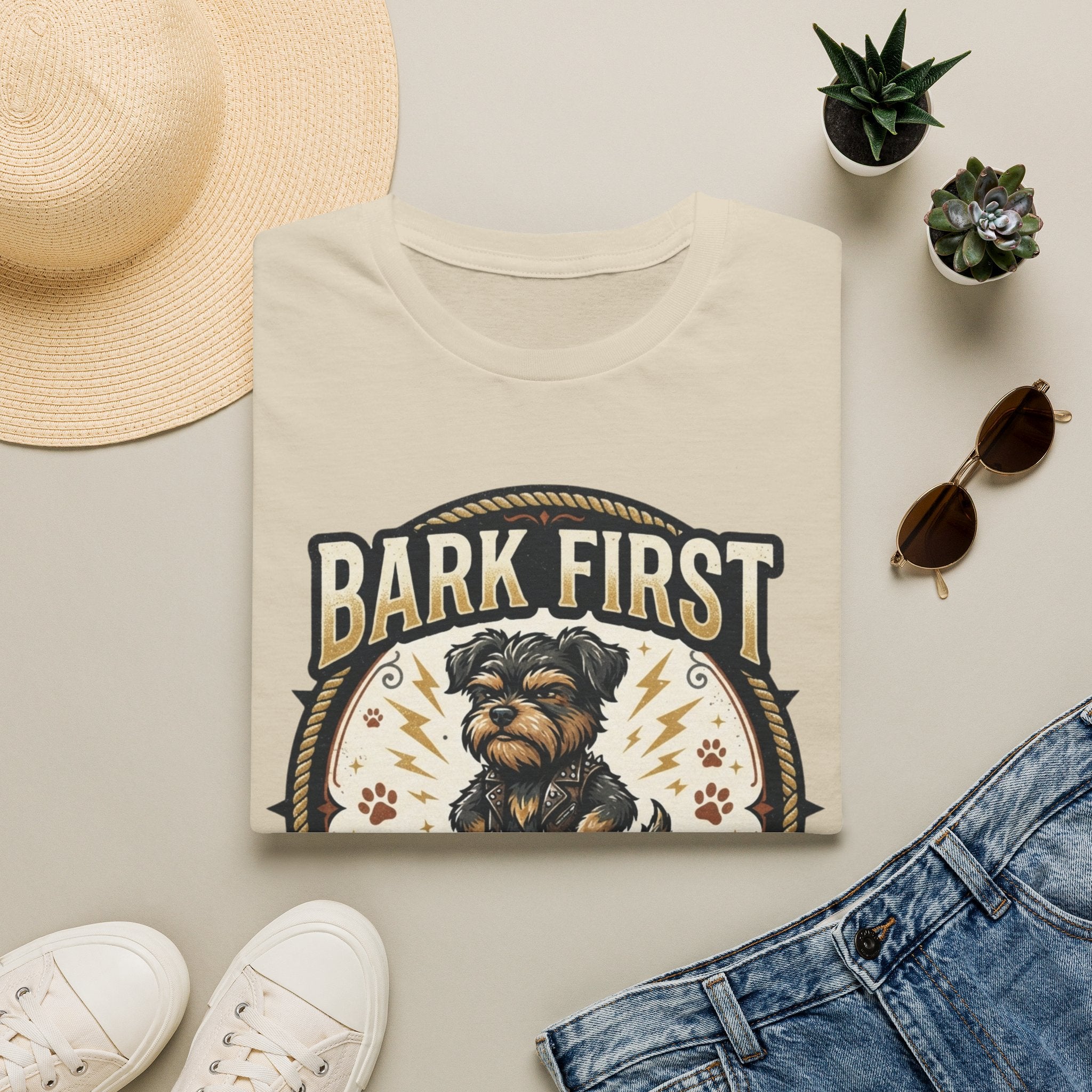 'Bark First Ask Question Later' Graphic T-Shirt