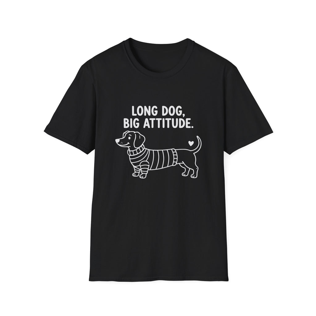 'Long Dog Big Attitude' Graphic T-Shirt