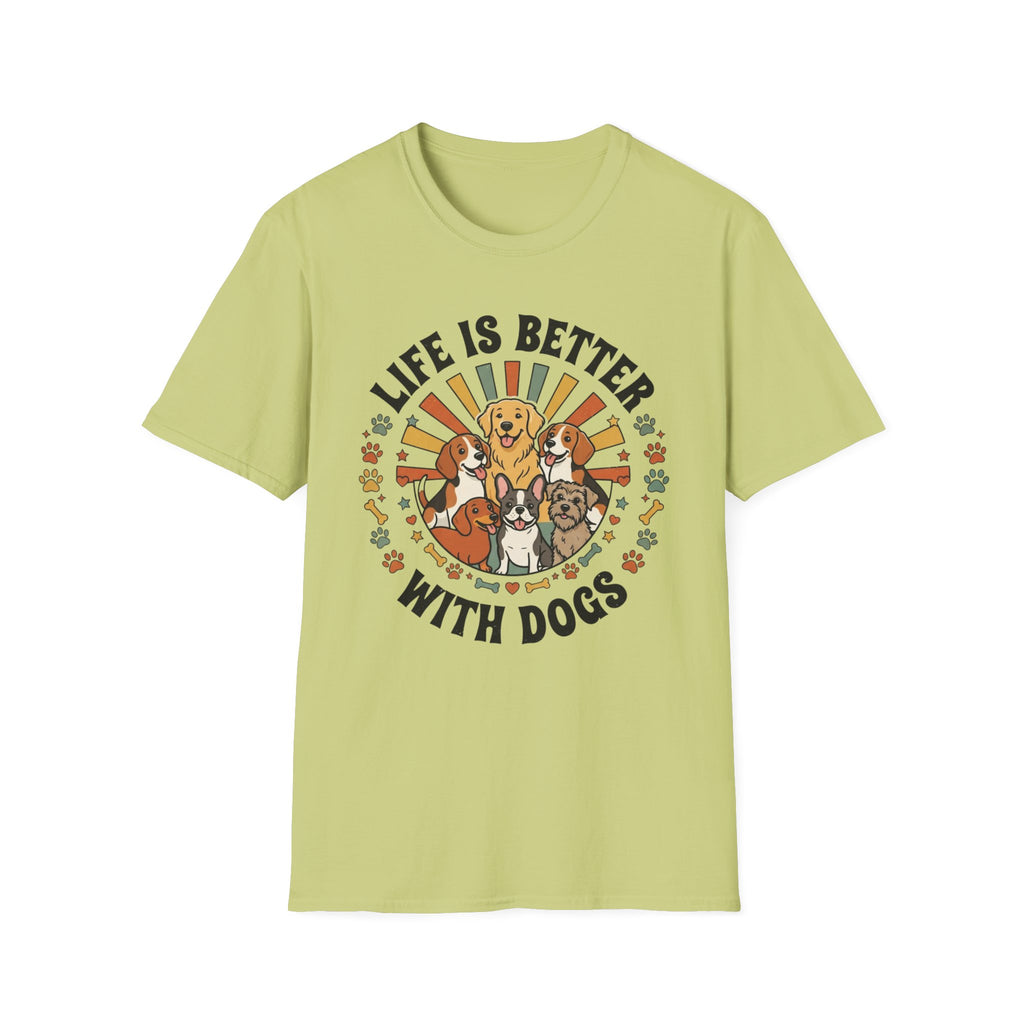 'Life Is Better With Dogs' Graphic T-Shirt