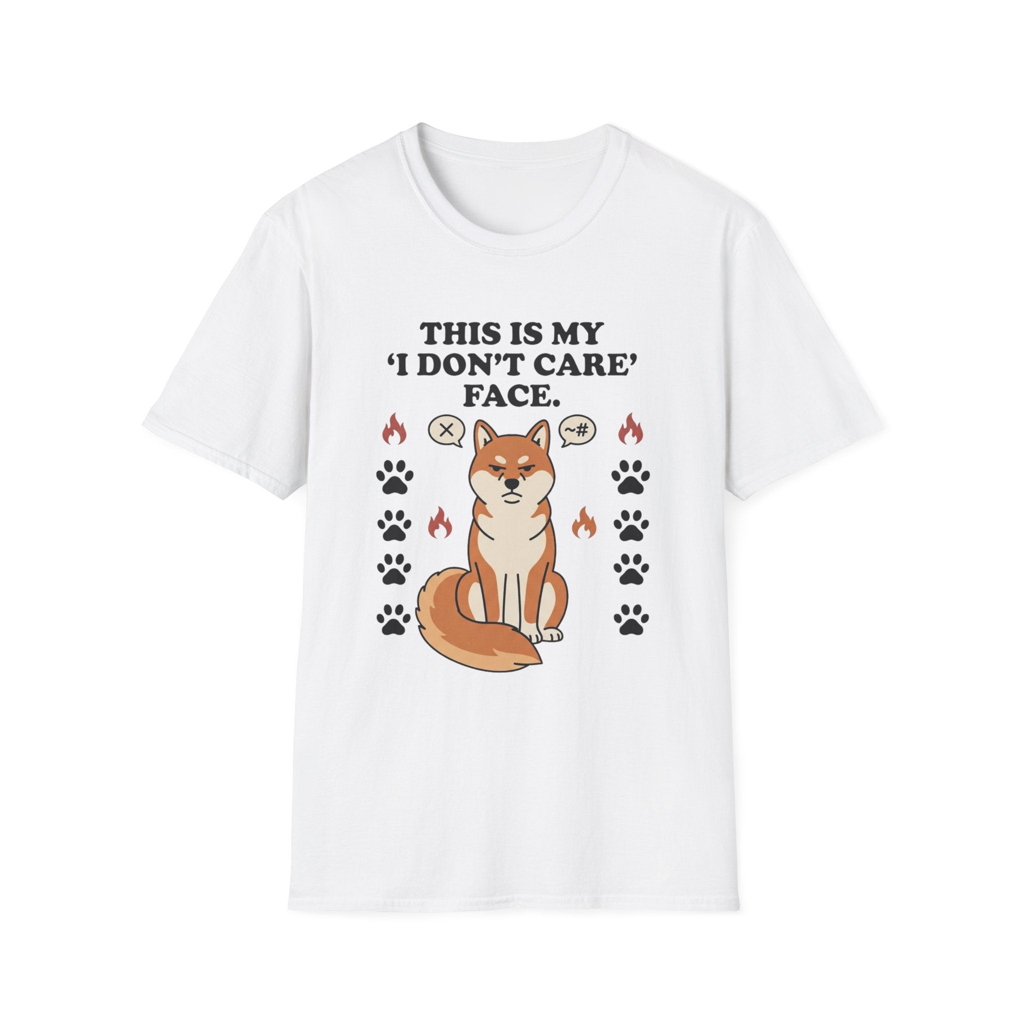'This Is My I Dont Care Face' Graphic T-Shirt