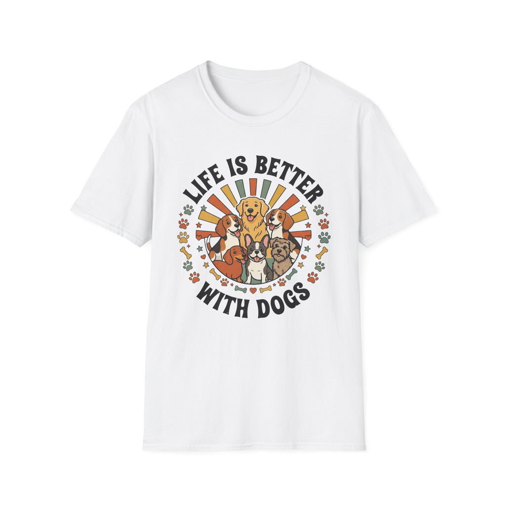 'Life Is Better With Dogs' Graphic T-Shirt
