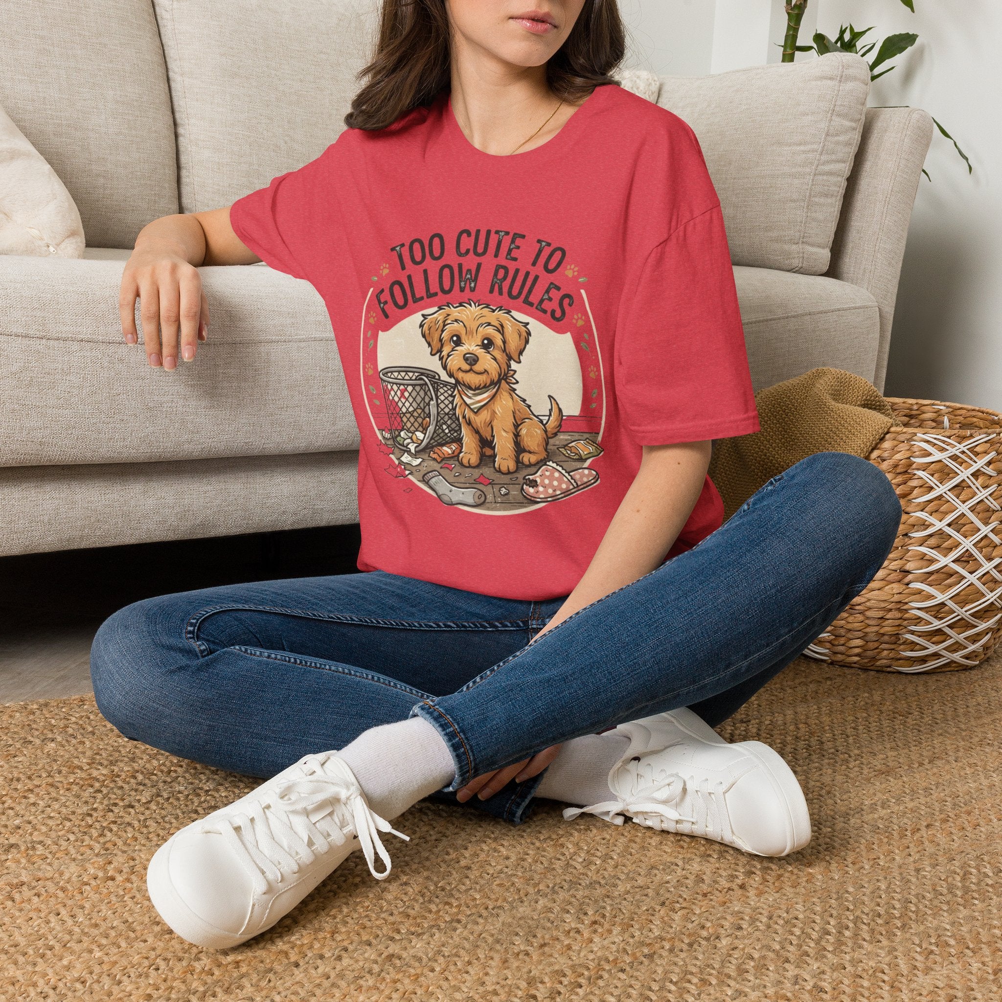 'Too Cute To Follow Rules' Graphic T-Shirt
