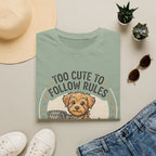 'Too Cute To Follow Rules' Graphic T-Shirt