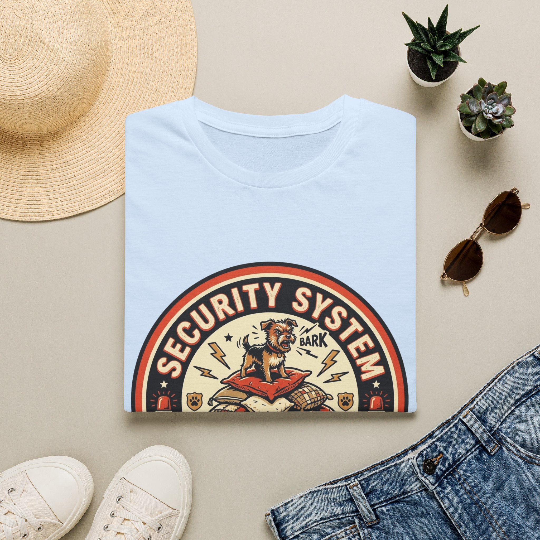 'Security System With An Attitude' Graphic T-Shirt