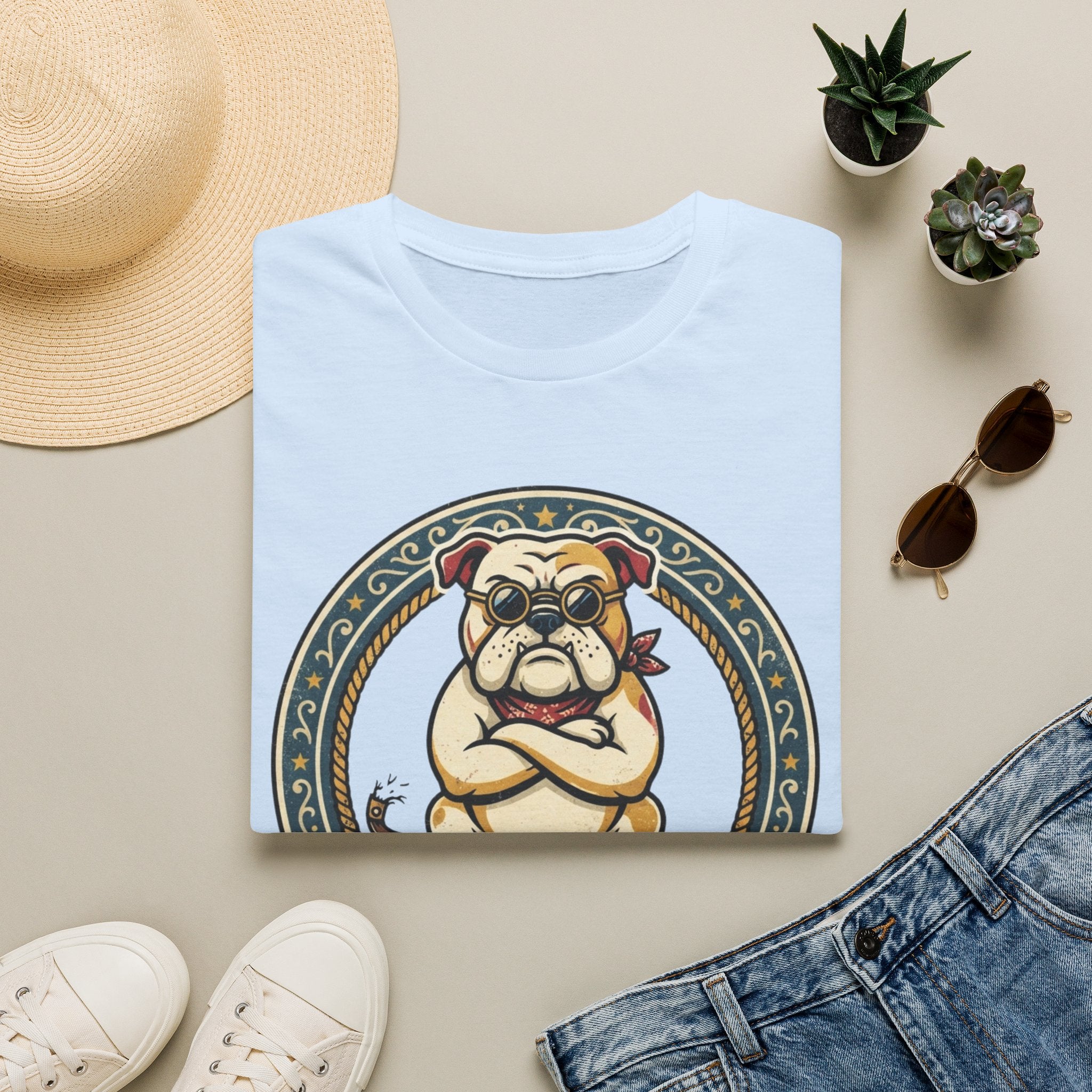 Bulldog 'I Do What I Want' Graphic T-Shirt
