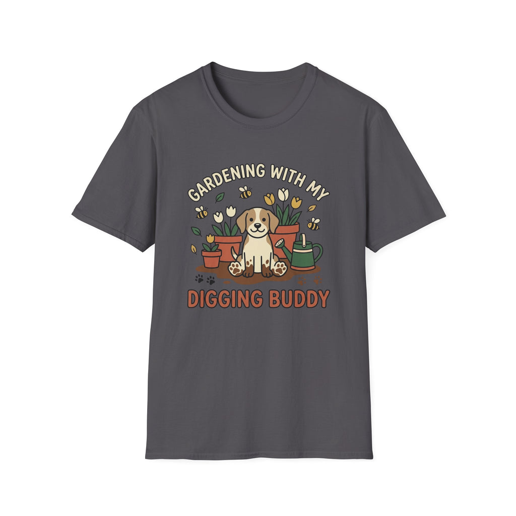 'Gardening With My Digging Buddy' Graphic T-Shirt