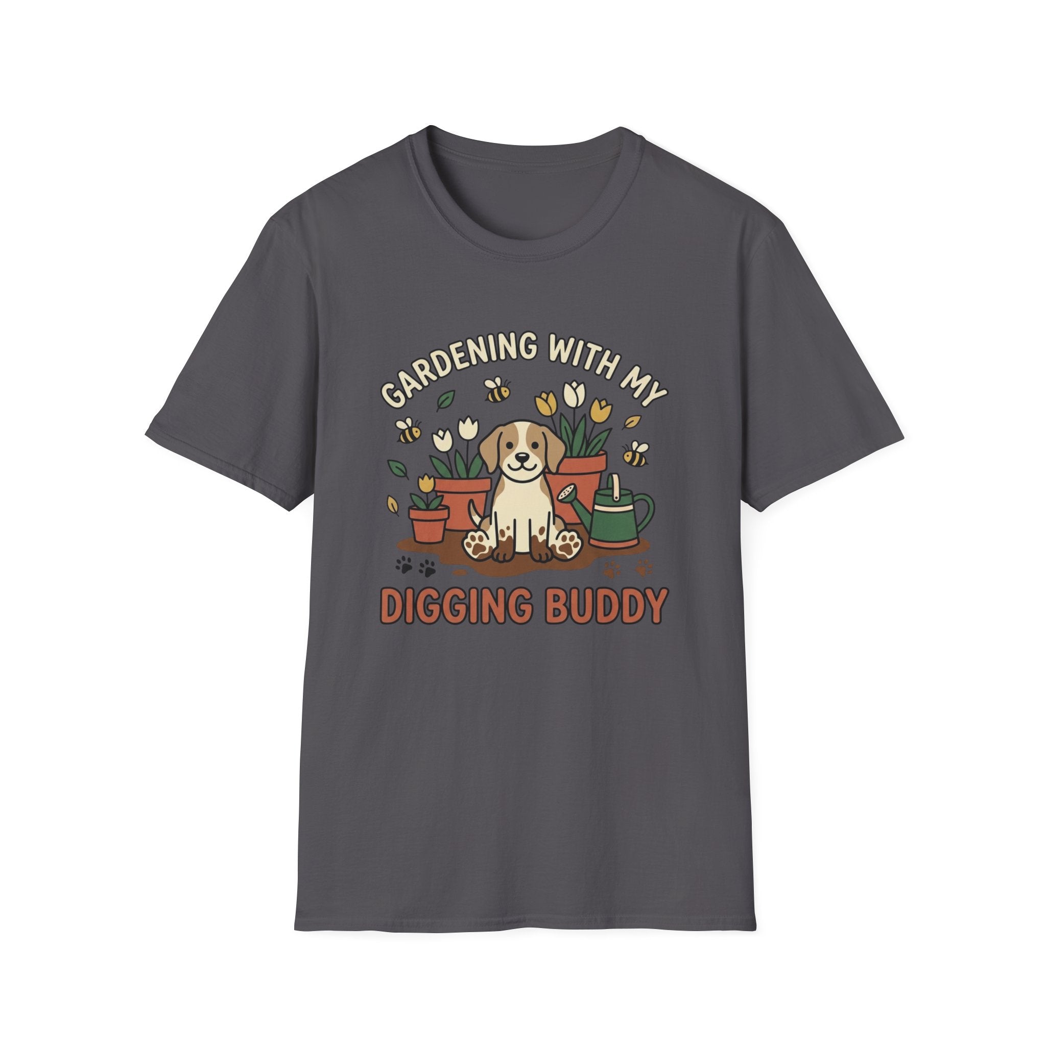 'Gardening With My Digging Buddy' Graphic T-Shirt