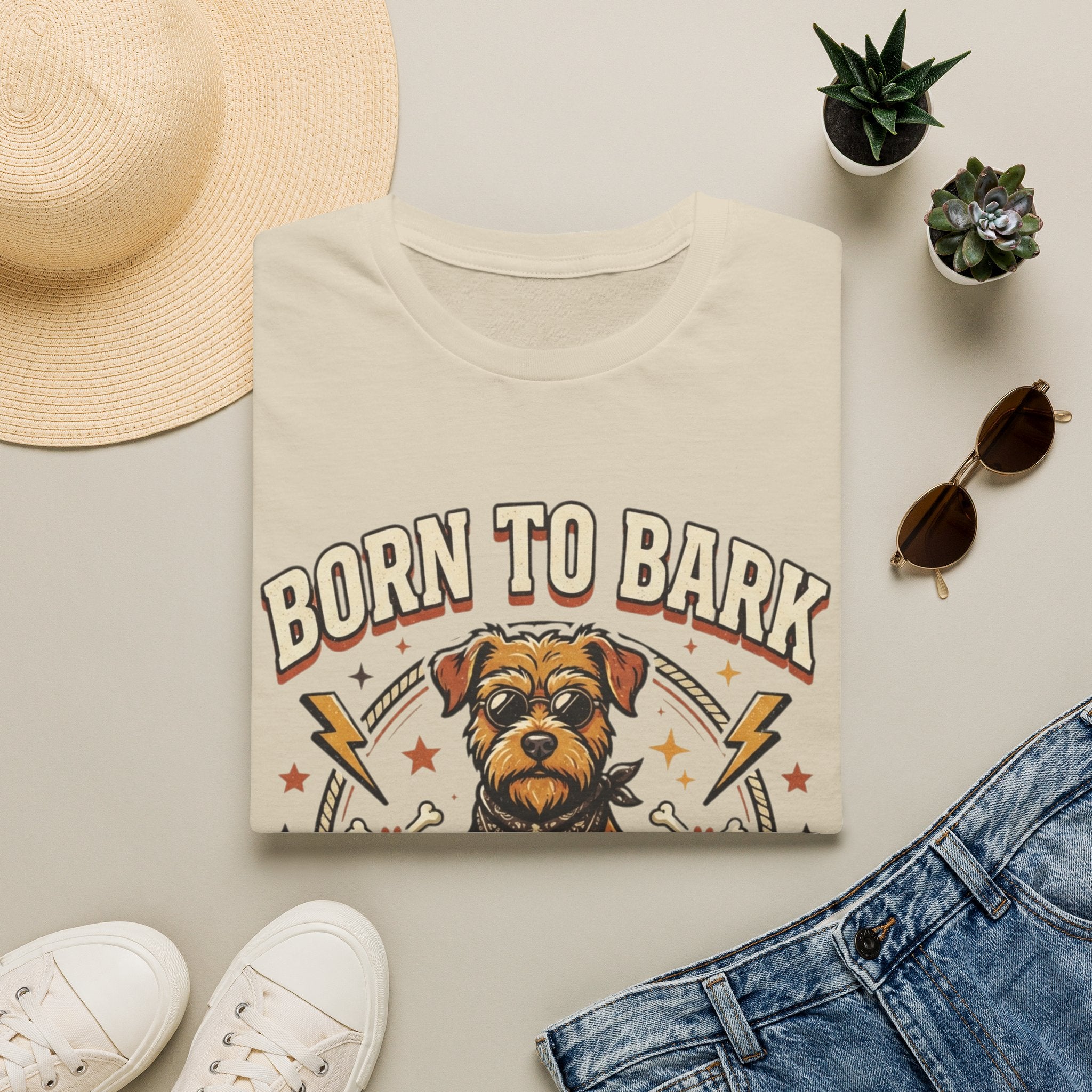 'Born To Bark' Graphic T-Shirt