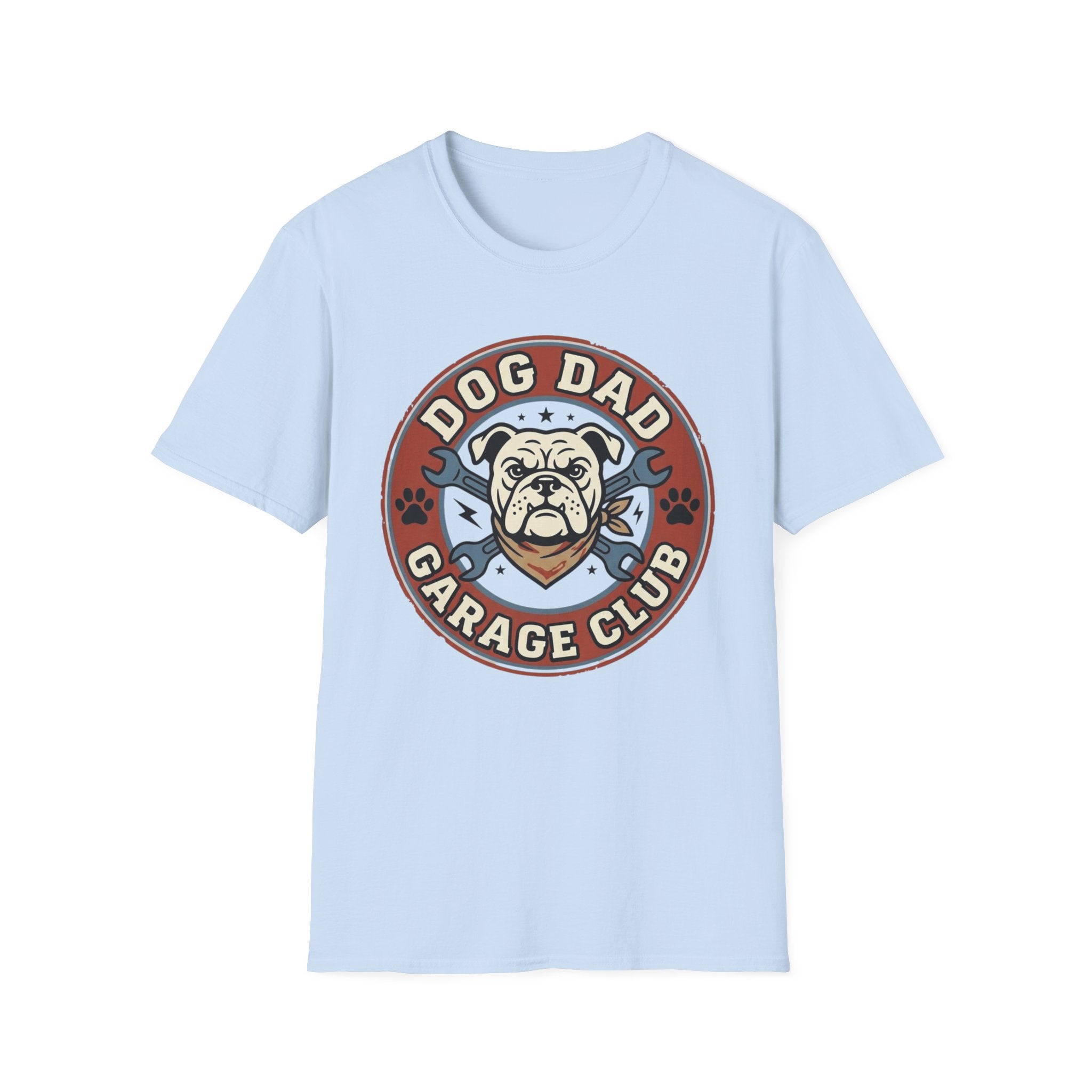 'Dog Dad Garage Club' Graphic T-shirts