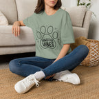 'Pawsitive Vibes' Graphic T-Shirt