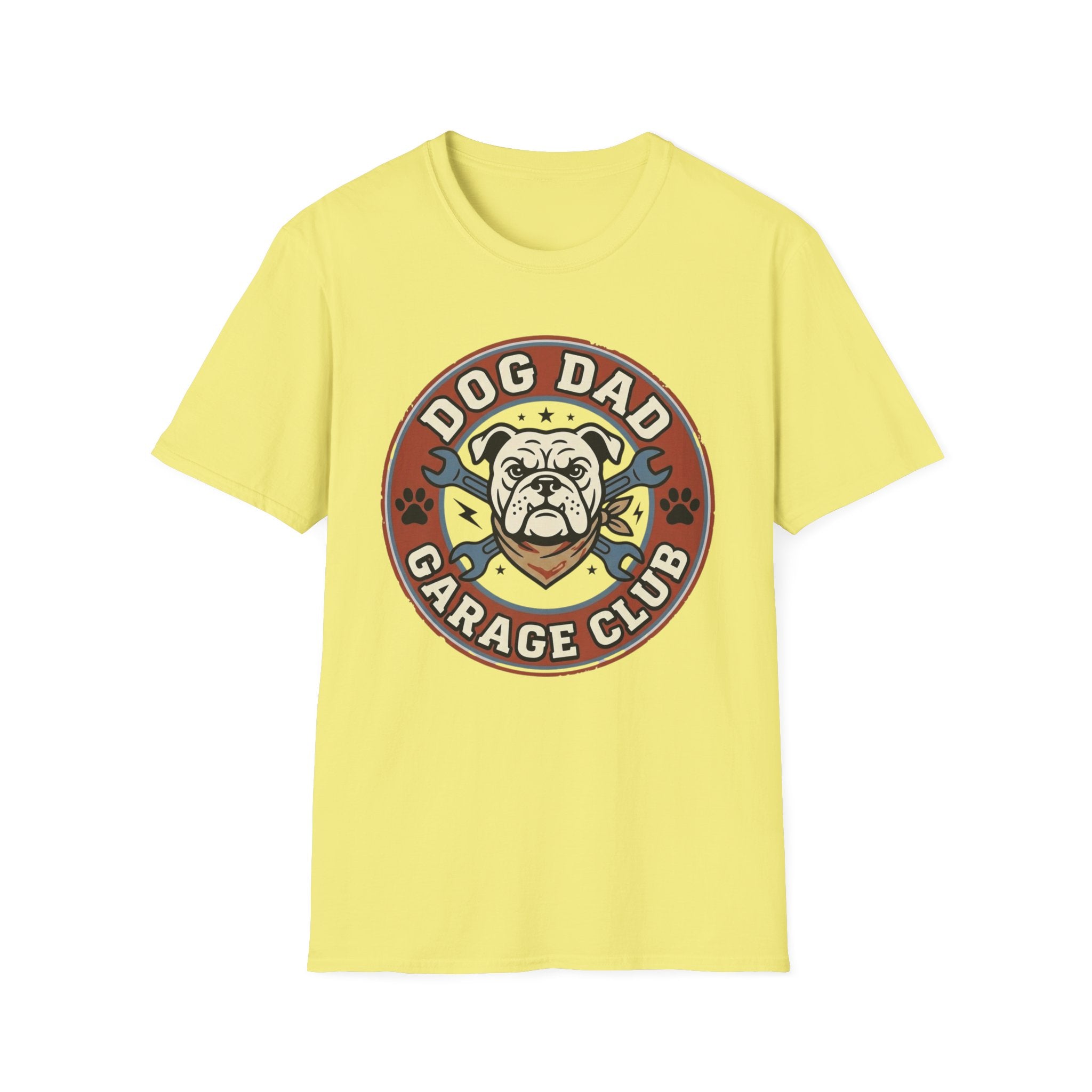 'Dog Dad Garage Club' Graphic T-shirts