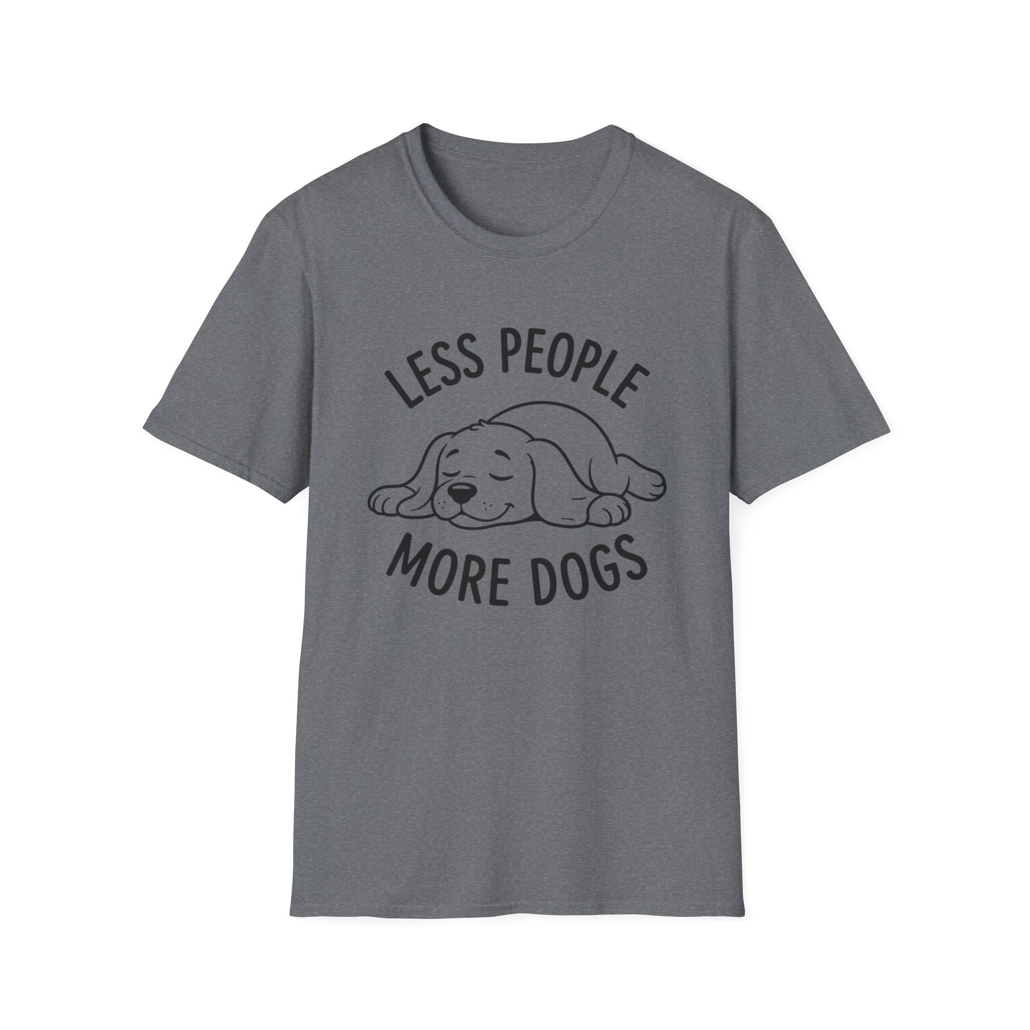 'Less People More Dogs' Graphic T-Shirt