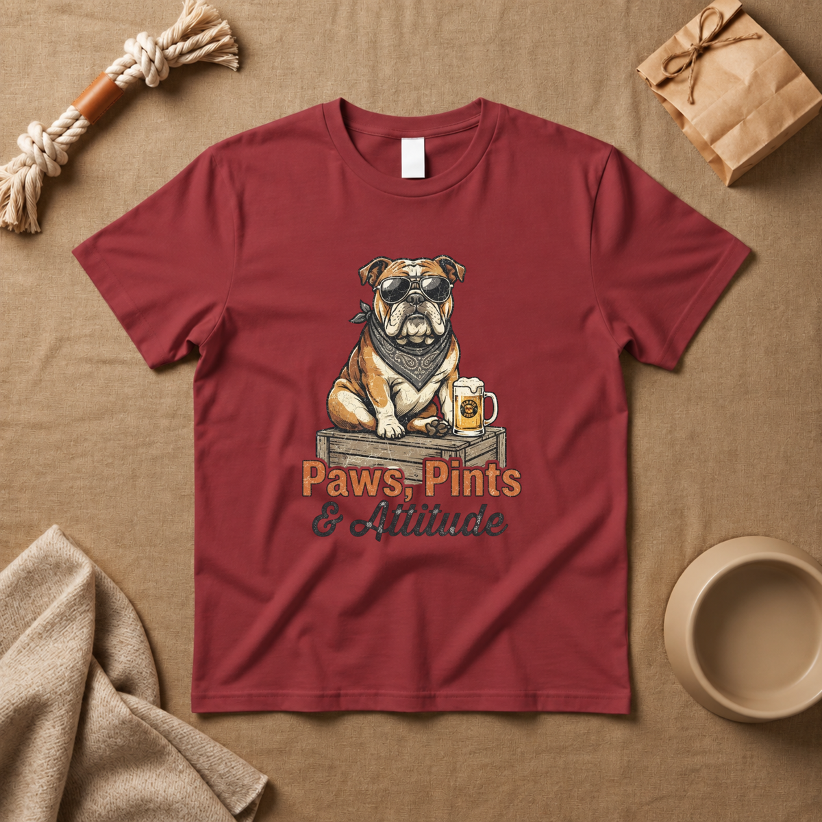 Paws, Pints & Attitude T-Shirt
