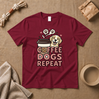 Coffee Dogs Repeat T-Shirt