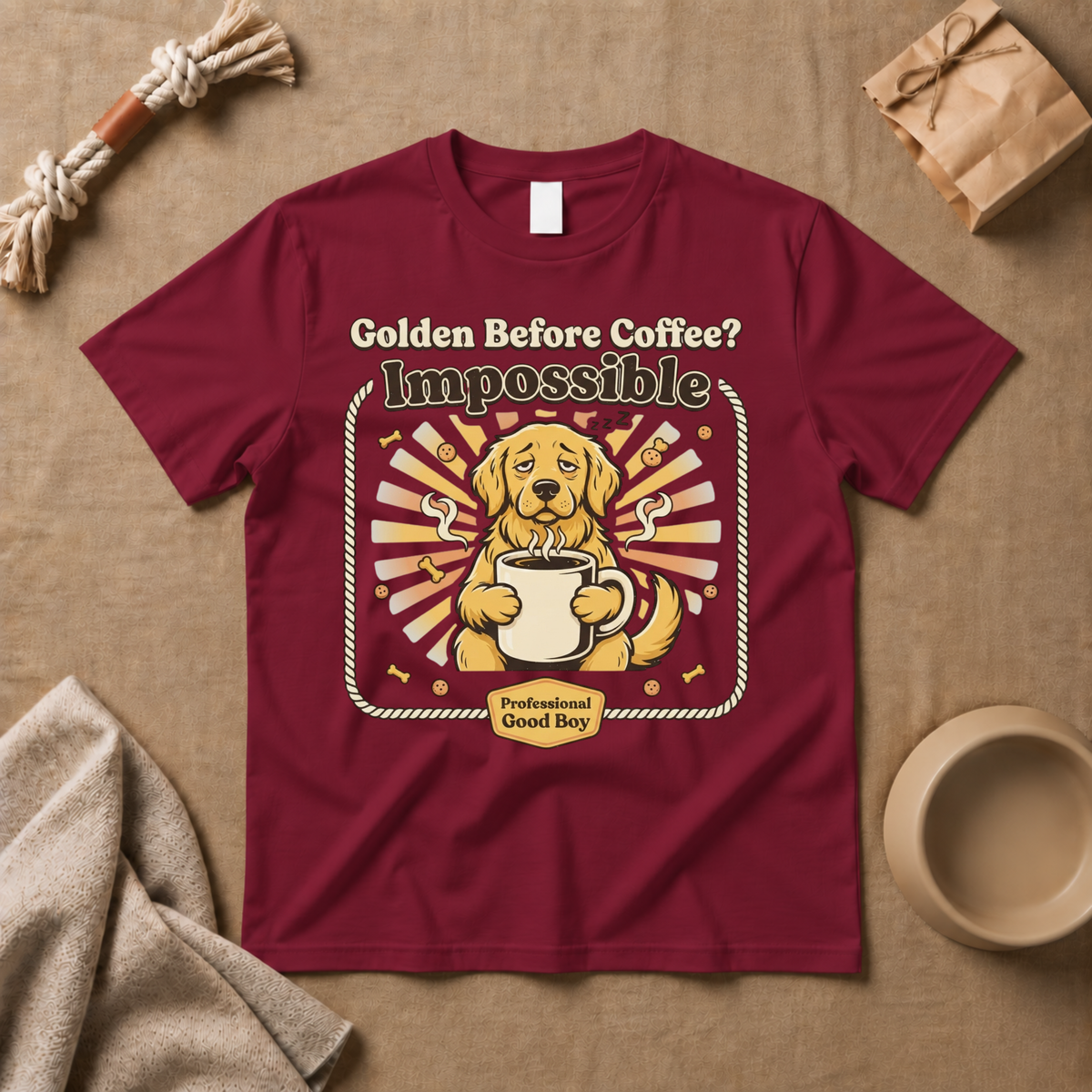 Golden Before Coffee? Impossible T-Shirt