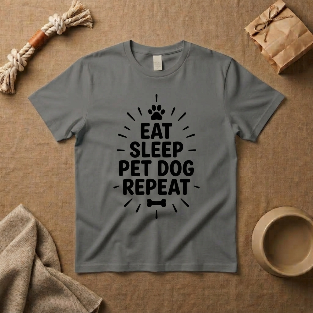Eat Sleep Pet Dog Repeat T-Shirt