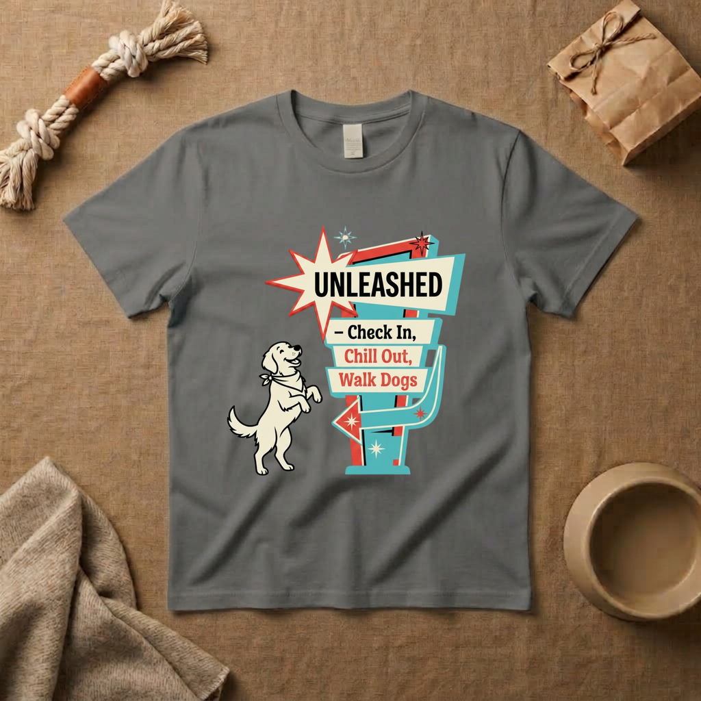 Check In, Chill Out, Walk Dog T-Shirt