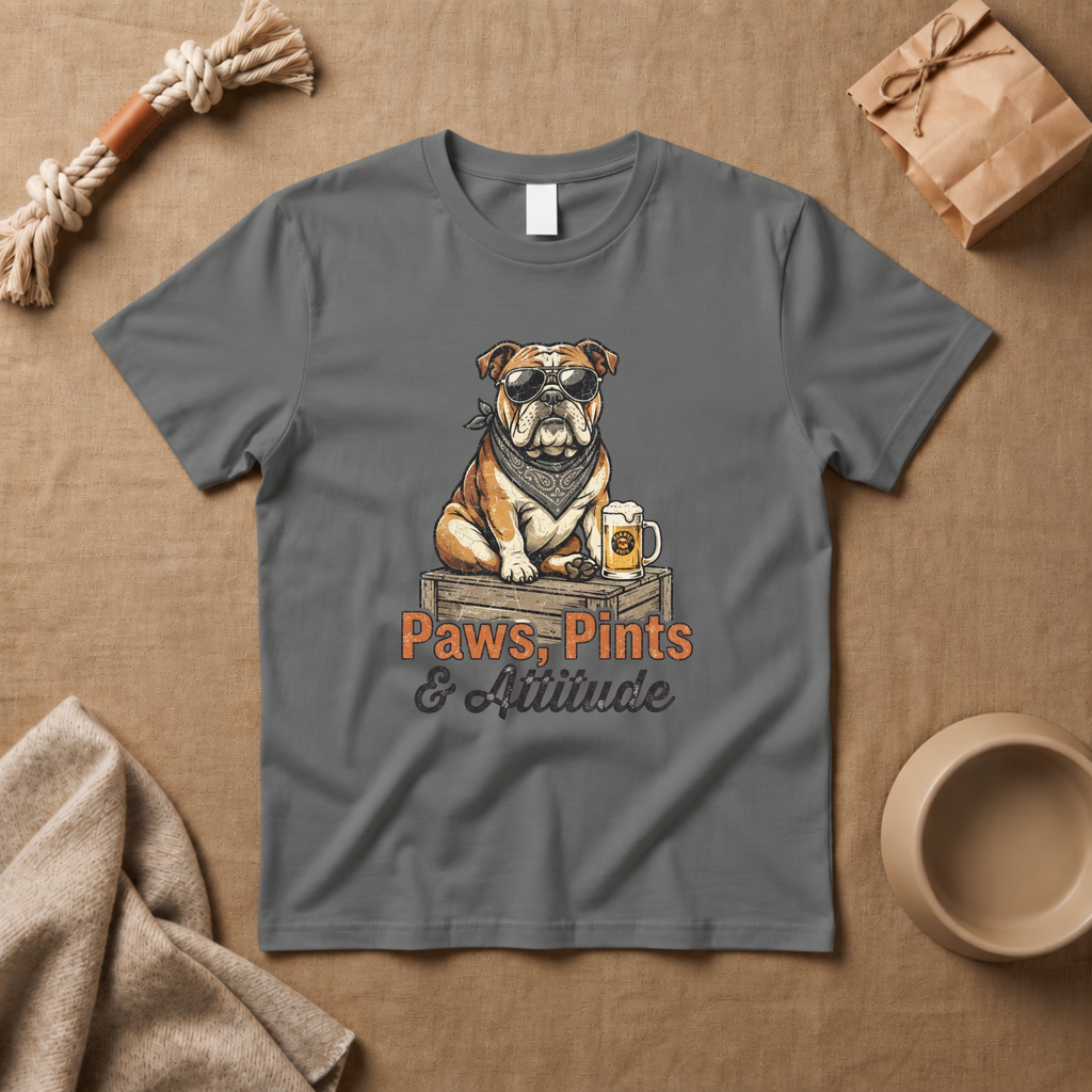 Paws, Pints & Attitude T-Shirt