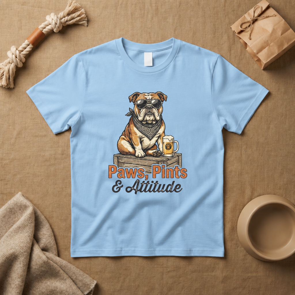 Paws, Pints & Attitude T-Shirt