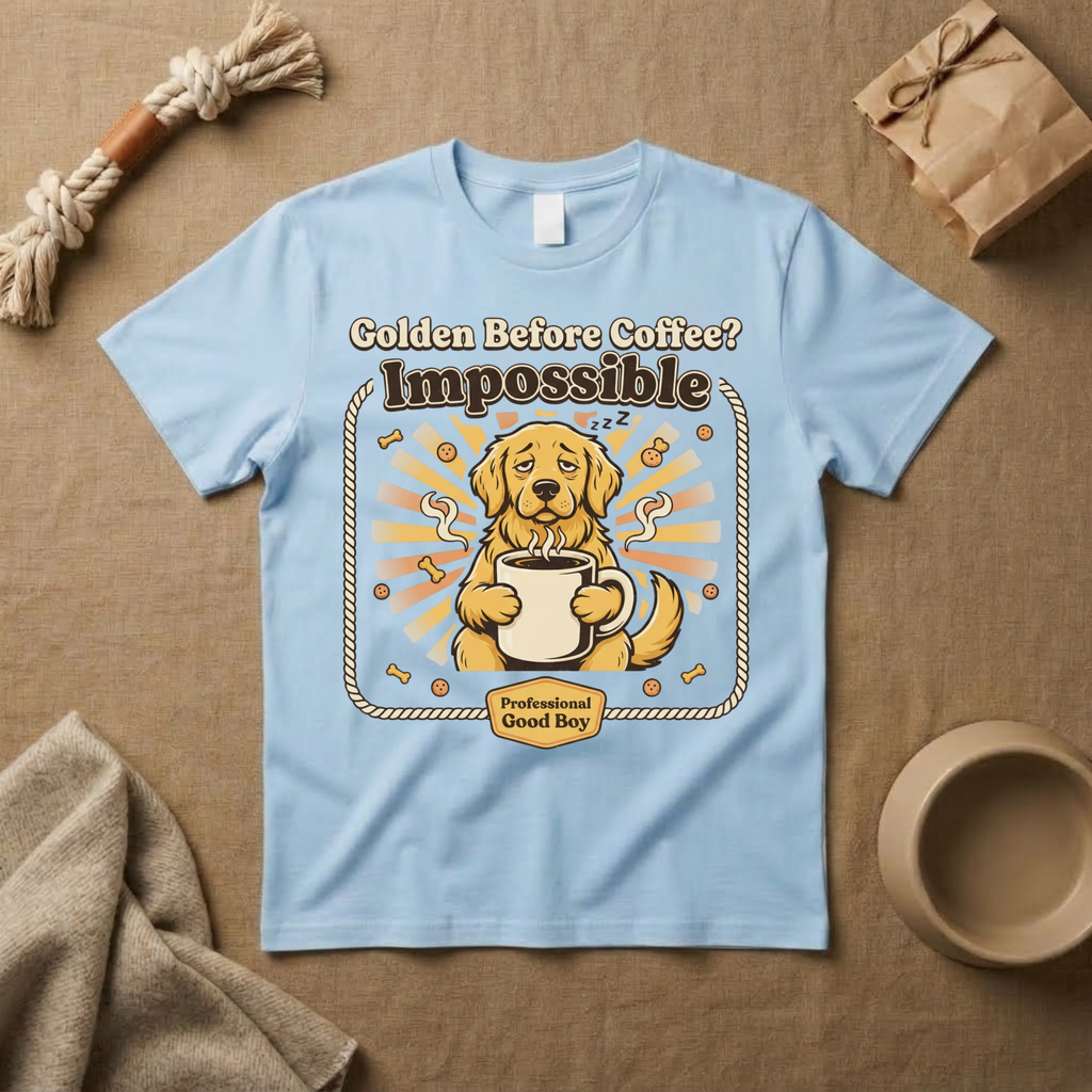 Golden Before Coffee? Impossible T-Shirt