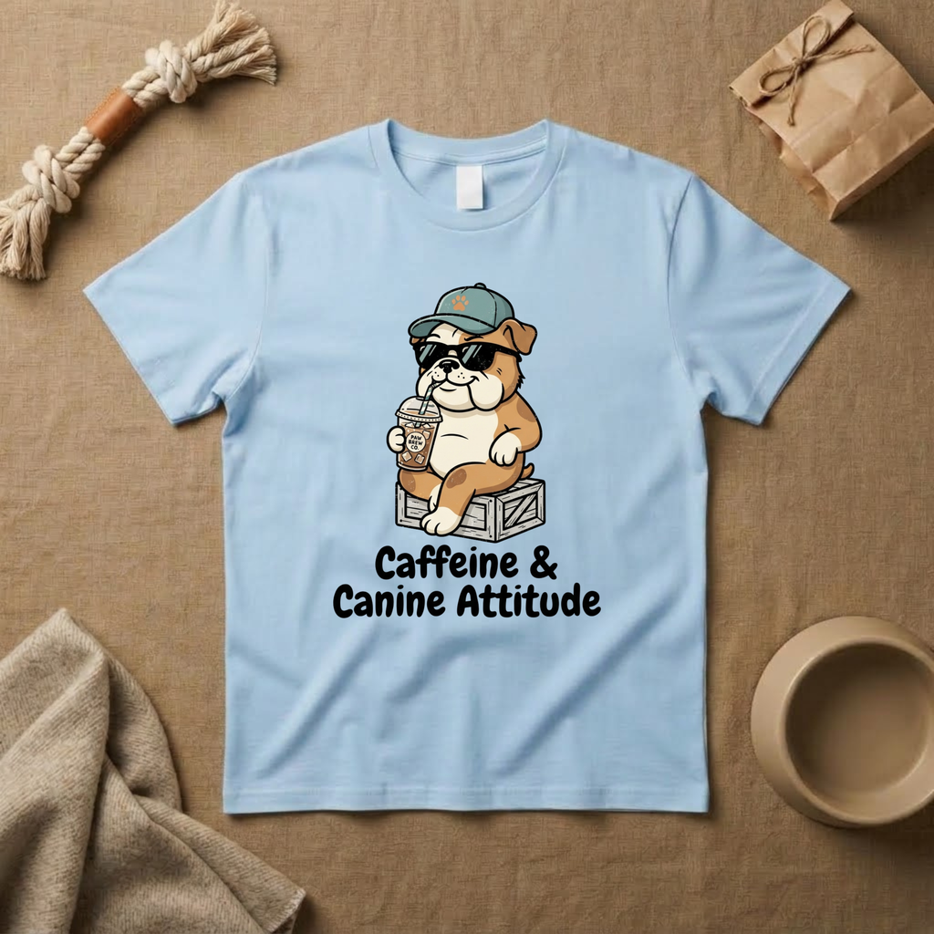 Caffeine & Canine Attitude T-Shirt