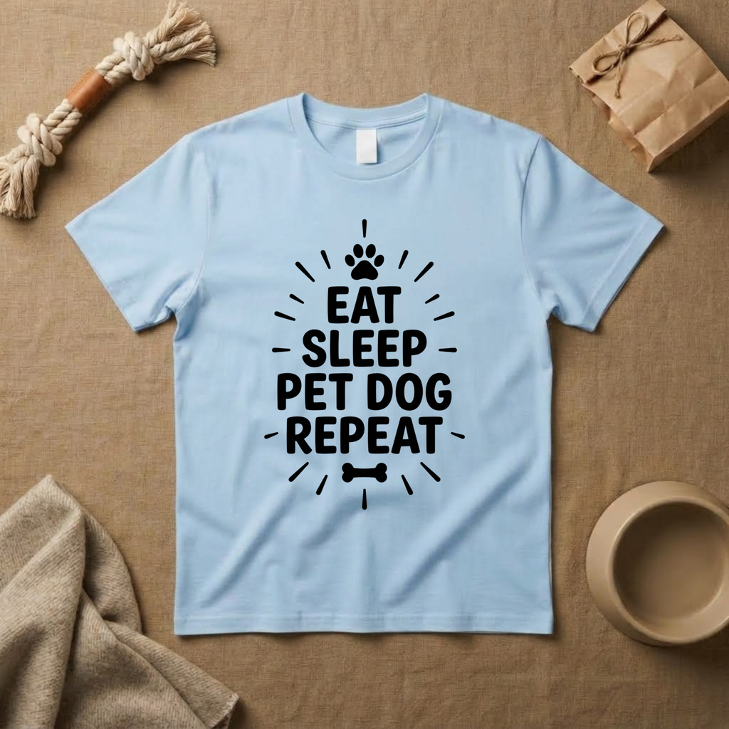 Eat Sleep Pet Dog Repeat T-Shirt