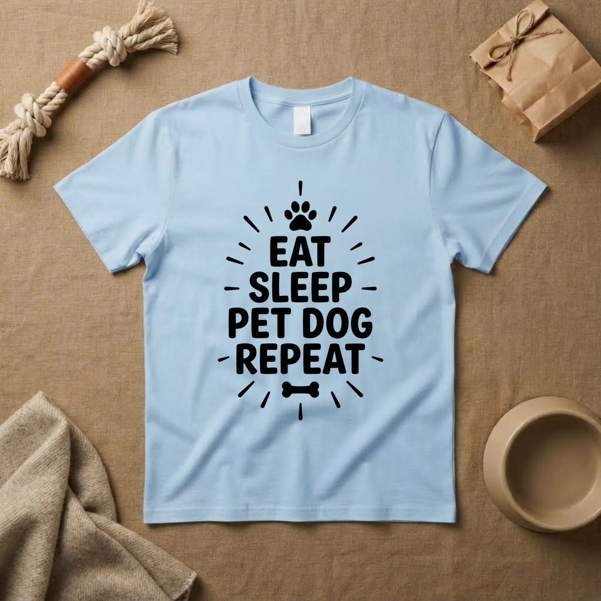 Eat Sleep Pet Dog Repeat T-Shirt
