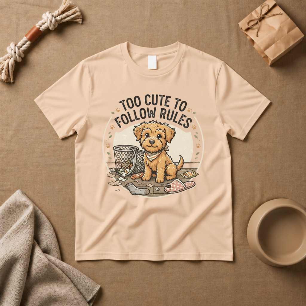 Too Cute To Follow Rules T-Shirt