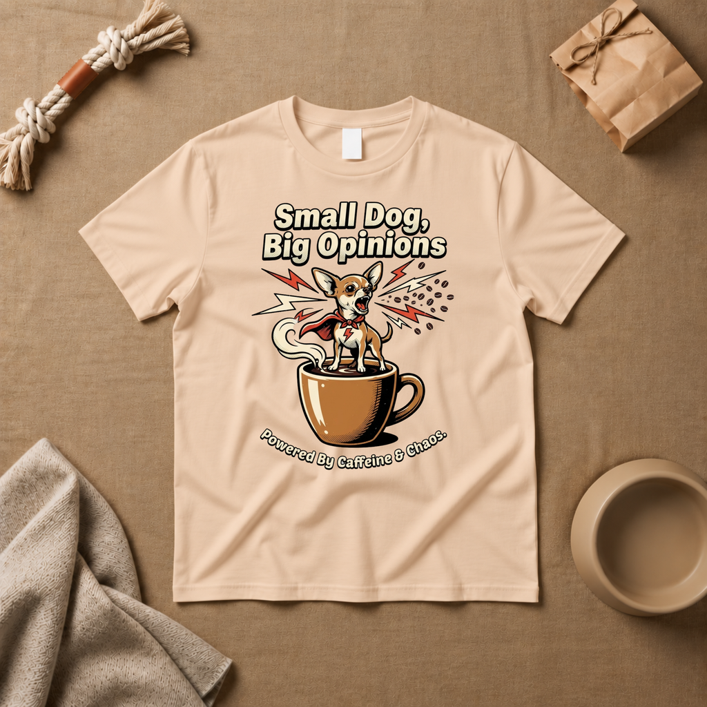 Small Dog, Big Opinions T-Shirt