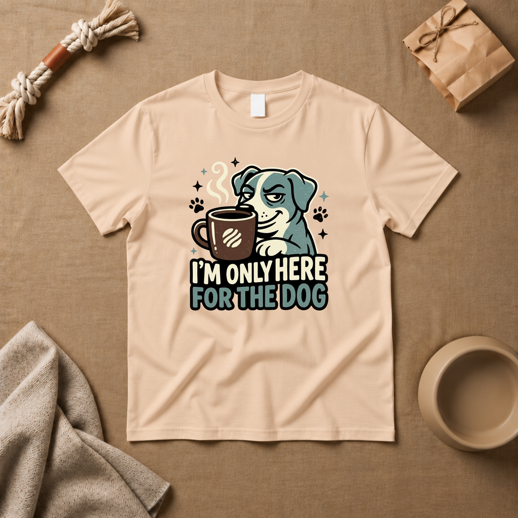 I M Only Here For The Dog T-Shirt
