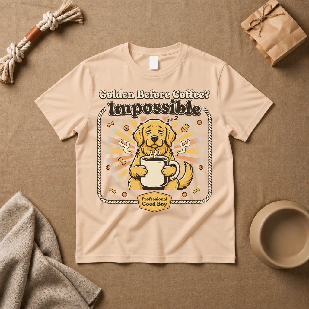 Golden Before Coffee? Impossible T-Shirt