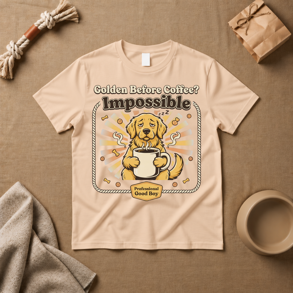 Golden Before Coffee? Impossible T-Shirt