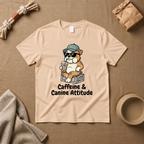 Caffeine & Canine Attitude T-Shirt