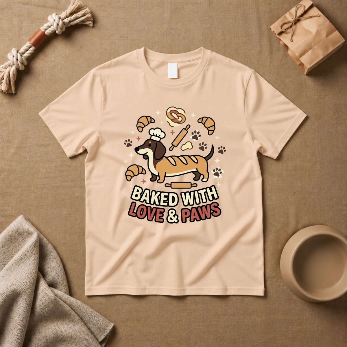 Baked with Love & Paws T-shirts