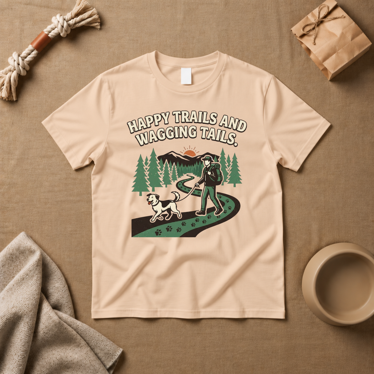 Happy Trails & Wagging Tails T-Shirt