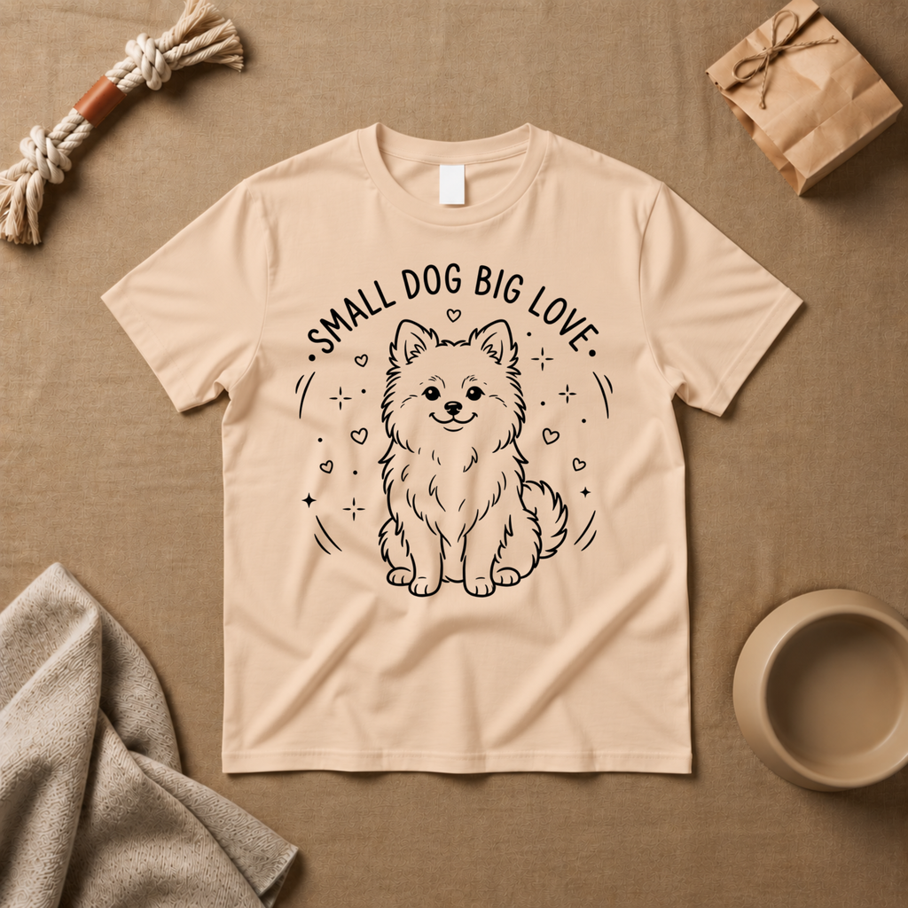 Small Dog Big Love T-Shirt
