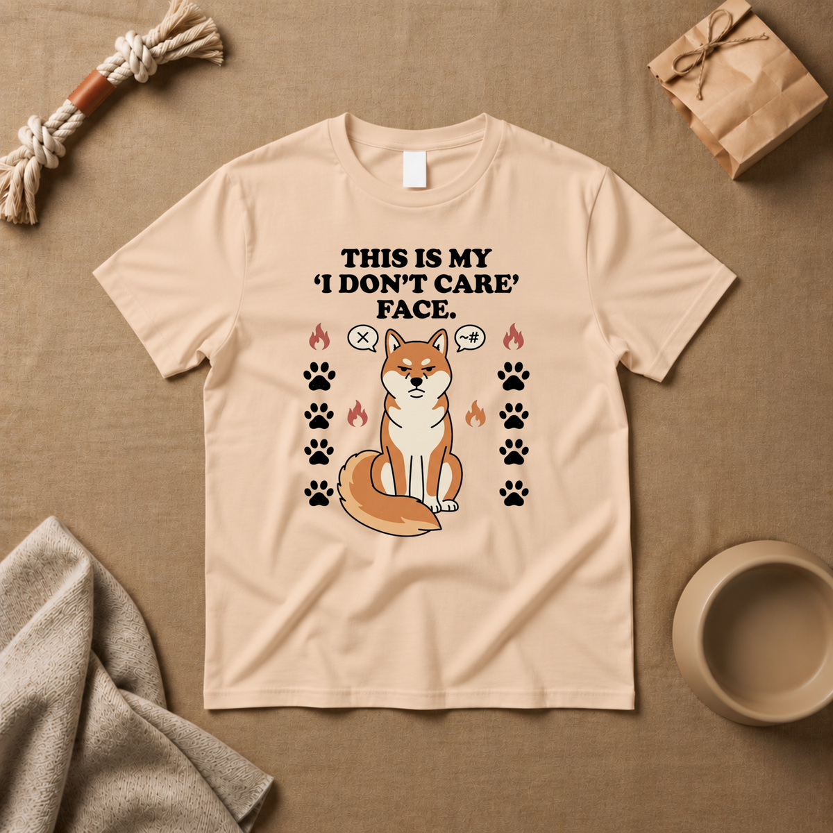 This Is My I Dont Care Face T-Shirt