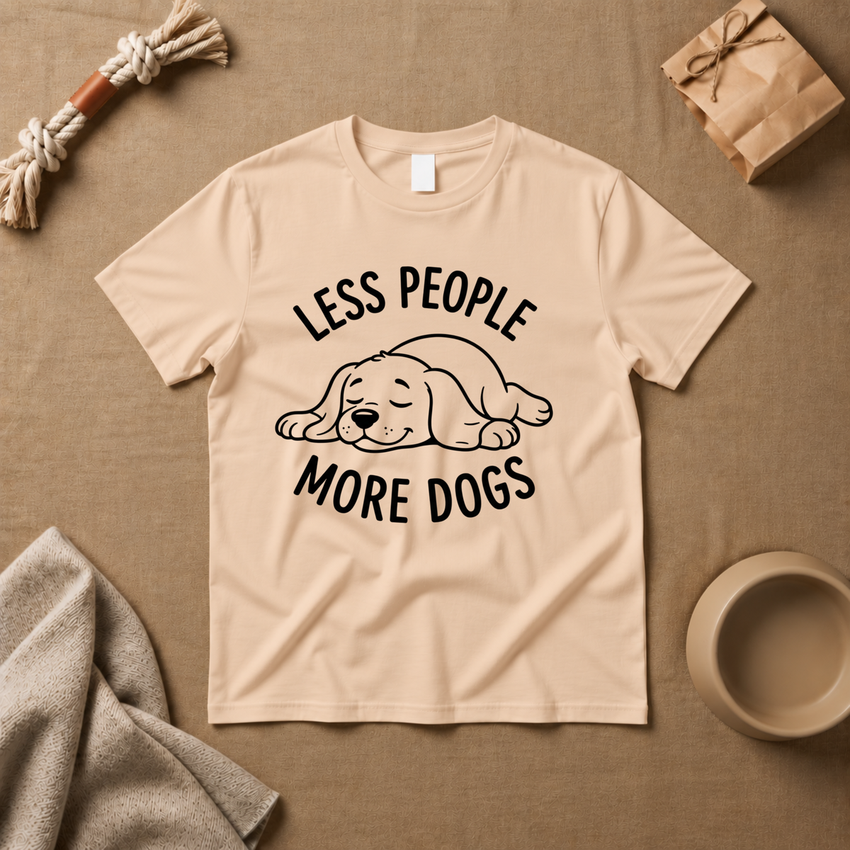 Less People More Dogs T-Shirt