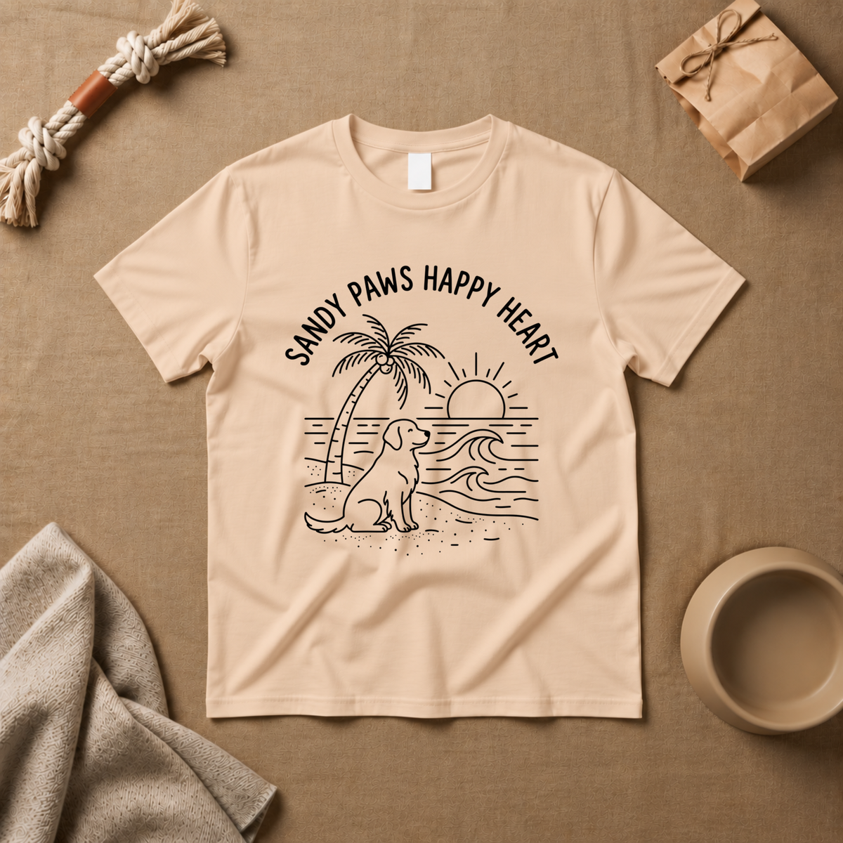 Sandy Paws Happy Heart T-Shirt