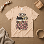 Coffee Dogs Repeat T-Shirt