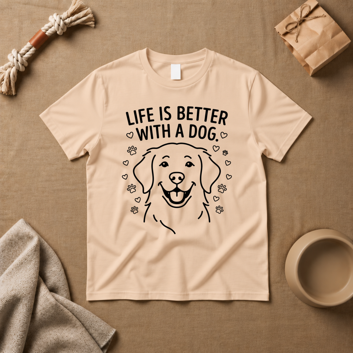 Life Is Better With A Dog T-Shirt