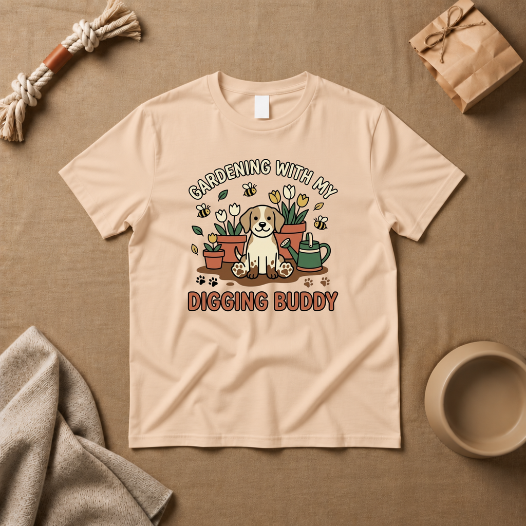 Gardening With My Digging Buddy T-Shirt
