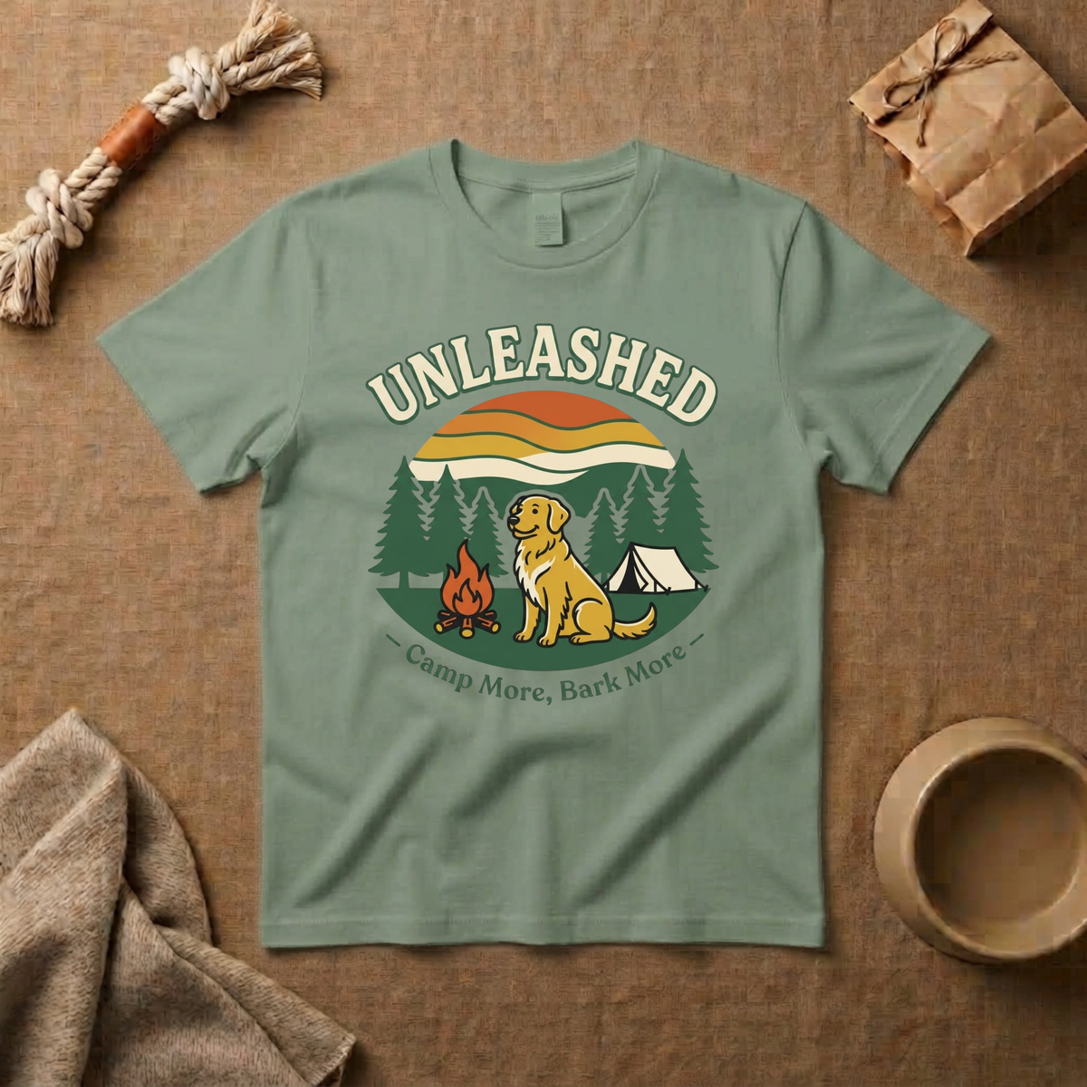 Camp More, Bark More T-Shirt