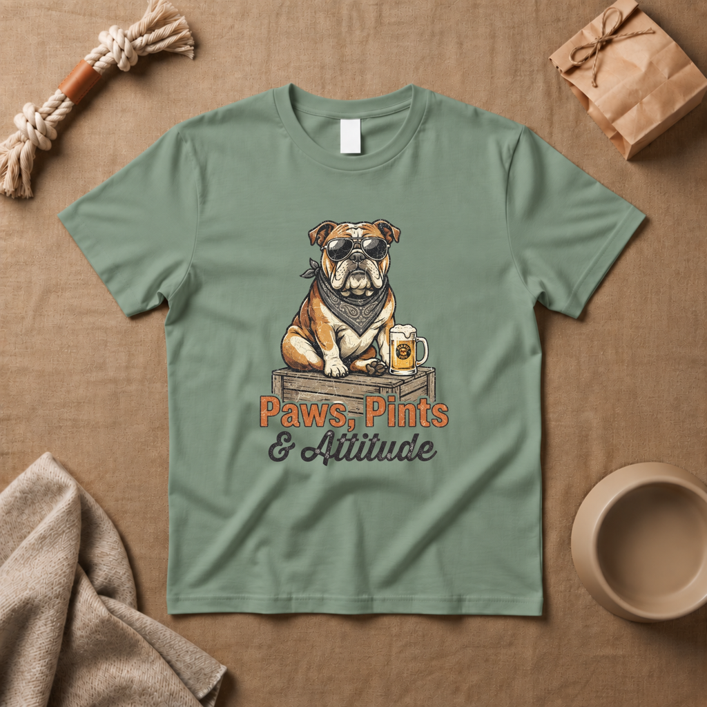 Paws, Pints & Attitude T-Shirt