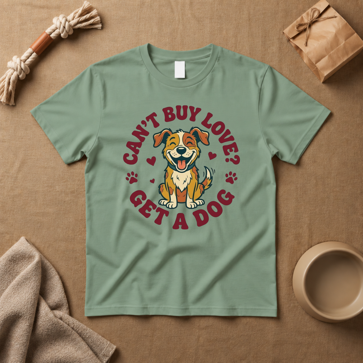 Cant Buy Love? Get A Dog T-Shirt